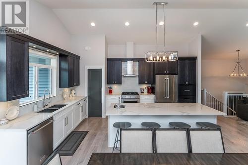 2858 Vista Ridge Drive, Prince George, BC - Indoor Photo Showing Kitchen With Double Sink With Upgraded Kitchen