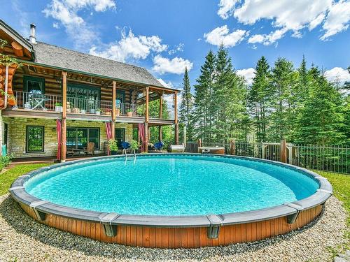 Piscine - 1870 Mtée Du 2E Rang, Val-David, QC - Outdoor With Above Ground Pool