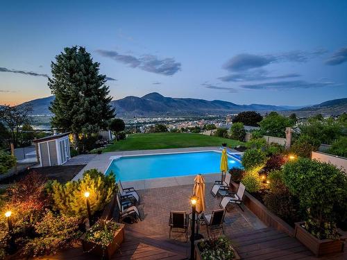 350 Greenstone Drive, Kamloops, BC - Outdoor With In Ground Pool With Deck Patio Veranda With View