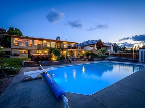 350 Greenstone Drive, Kamloops, BC - Outdoor With In Ground Pool With Backyard