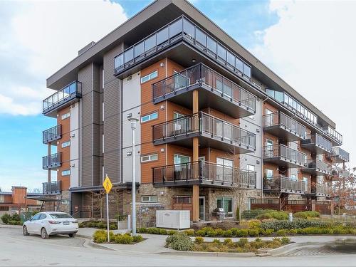 304-2500 Hackett Cres, Central Saanich, BC - Outdoor With Balcony With Facade