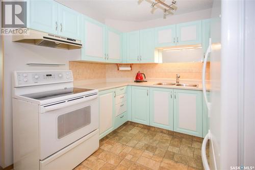 206 3220 33Rd Street W, Saskatoon, SK - Indoor Photo Showing Kitchen With Double Sink