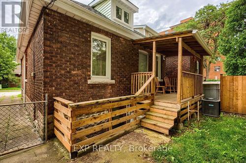 Backyard deck and separate entrance basement - 30 Webber Avenue, Hamilton, ON - Outdoor With Exterior