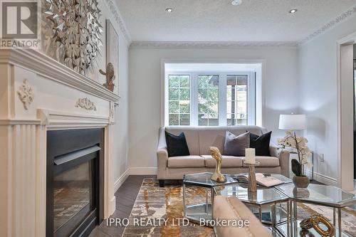 31 Eastbrook Way, Brampton, ON - Indoor Photo Showing Living Room With Fireplace