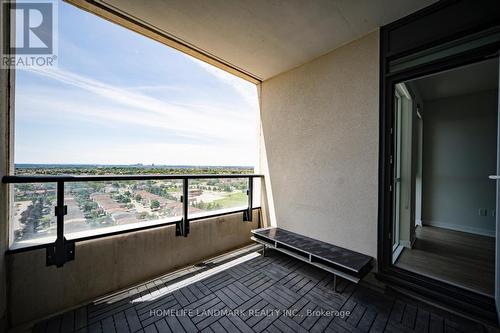 1710 - 4085 Parkside Village Drive, Mississauga, ON - Outdoor With Balcony With View With Exterior