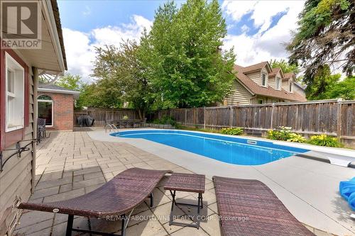 865 Anderson Avenue, Milton (Timberlea), ON - Outdoor With In Ground Pool With Backyard