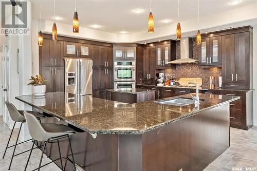 618 Cedar Avenue, Dalmeny, SK - Indoor Photo Showing Kitchen With Upgraded Kitchen