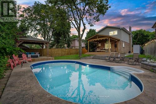 7178 Bendigo Circle, Mississauga, ON - Outdoor With In Ground Pool With Deck Patio Veranda With Backyard