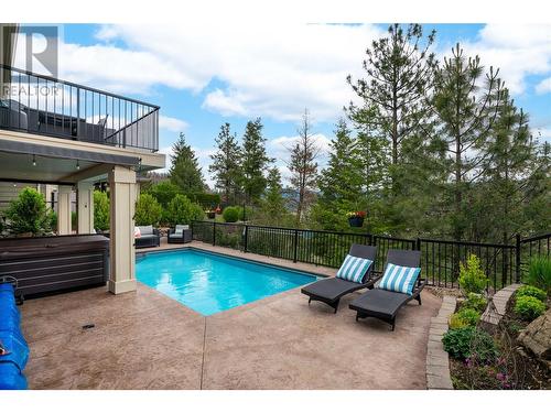 1029 Long Ridge Drive, Kelowna, BC - Outdoor With In Ground Pool With Deck Patio Veranda With Backyard