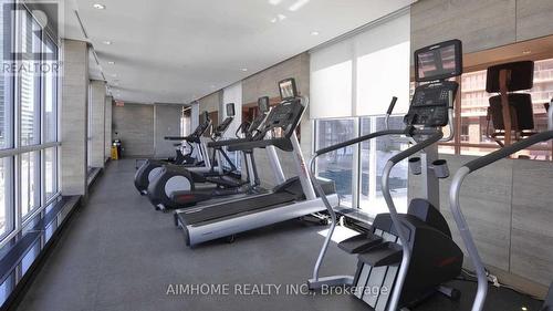 3208 - 117 Mcmahon Drive, Toronto, ON - Indoor Photo Showing Gym Room