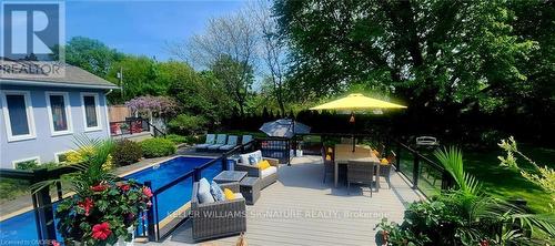 20 Craven Avenue, Burlington, ON - Outdoor With In Ground Pool With Deck Patio Veranda
