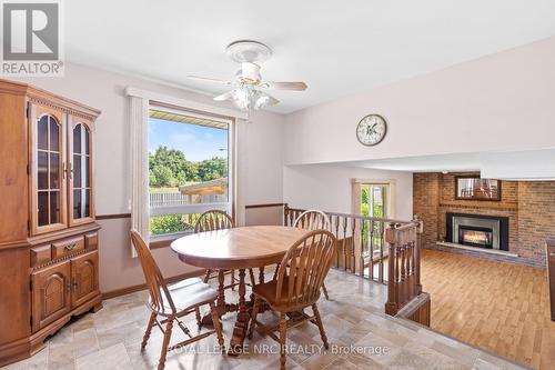 58 Wiltshire Boulevard, Welland, ON - Indoor Photo Showing Dining Room With Fireplace