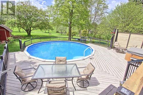 18936 Mccowan Road, East Gwillimbury, ON - Outdoor With Above Ground Pool With Deck Patio Veranda