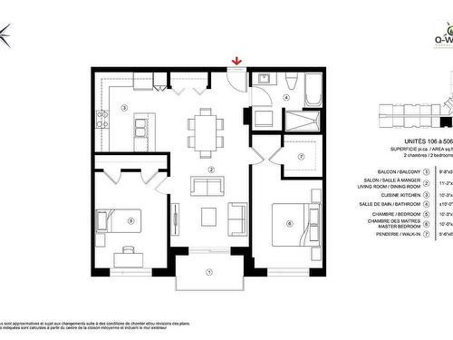 Plan (croquis) - 506-250 Boul. Hymus, Pointe-Claire, QC - Other