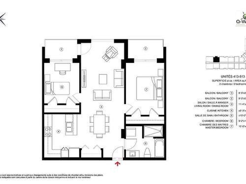 Plan (croquis) - 513-250 Boul. Hymus, Pointe-Claire, QC - Other
