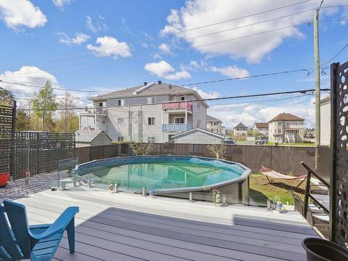 Balcon - 805 Rue Des Moissons, Saint-Lin/Laurentides, QC - Outdoor With Above Ground Pool