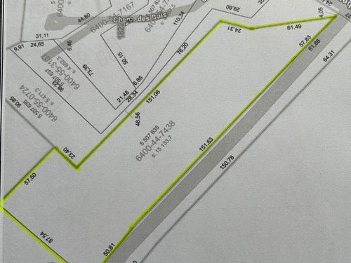 Plan (croquis) - Ch. D'Estérel, Estérel, QC 