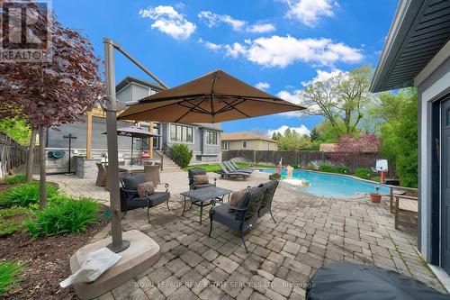 1330 Tansley Drive, Oakville, ON - Outdoor With In Ground Pool With Deck Patio Veranda