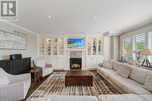 1330 Tansley Drive, Oakville, ON - Indoor Photo Showing Living Room With Fireplace