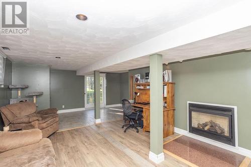 225 Woodward Avenue, Blind River, ON - Indoor Photo Showing Living Room With Fireplace