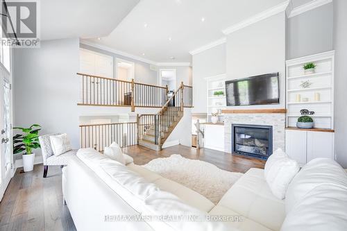 4177 Thomas Alton Boulevard, Burlington, ON - Indoor Photo Showing Living Room With Fireplace