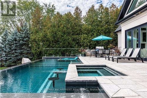 3188 Lakeshore Road, Burlington, ON - Outdoor With In Ground Pool With Backyard