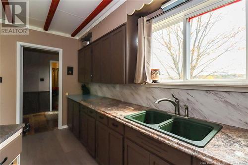 1466 Route 705, Wickham, NB - Indoor Photo Showing Kitchen With Double Sink