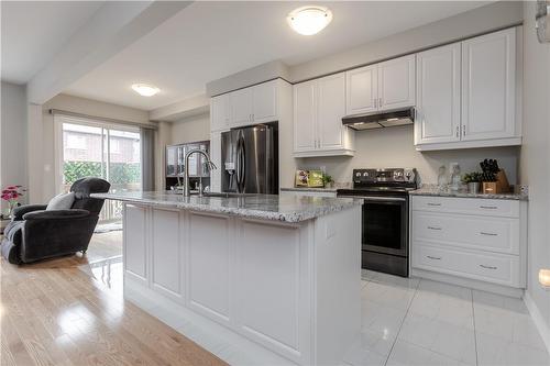 87 Humphrey Street, Waterdown, ON - Indoor Photo Showing Kitchen With Stainless Steel Kitchen With Upgraded Kitchen