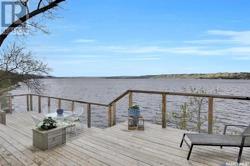 210 Osment Avenue, Katepwa Beach, SK - Outdoor With Body Of Water With Deck Patio Veranda