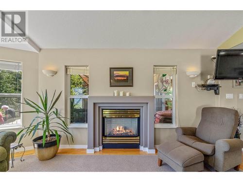 285 Kault Hill Road, Salmon Arm, BC - Indoor Photo Showing Living Room With Fireplace