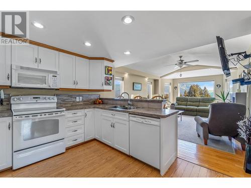 285 Kault Hill Road, Salmon Arm, BC - Indoor Photo Showing Kitchen With Double Sink