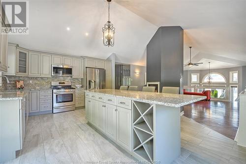 3566 Whiteside Drive, Windsor, ON - Indoor Photo Showing Kitchen With Upgraded Kitchen