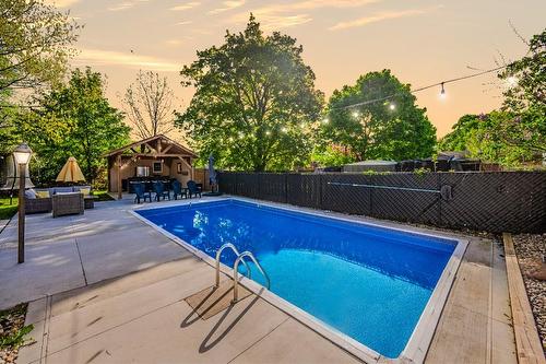 641 Rose Street, Cambridge, ON - Outdoor With In Ground Pool With Deck Patio Veranda With Backyard