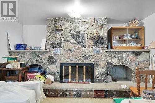 14482 Eight Mile Road, Middlesex Centre (Arva), ON - Indoor Photo Showing Other Room With Fireplace