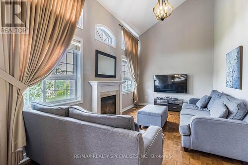 73 Revelstoke Place, Brampton, ON - Indoor Photo Showing Living Room With Fireplace