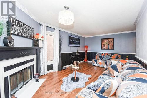 5 Lilly Crescent, Brampton, ON - Indoor Photo Showing Living Room With Fireplace