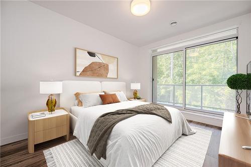 Virtually Staged - 479 Charlton Avenue|Unit #202, Hamilton, ON - Indoor Photo Showing Bedroom