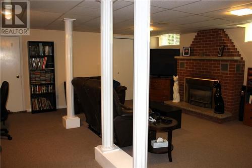 Basement rec room with gas fireplace - 95 Algonquin Avenue, Long Sault, ON - Indoor