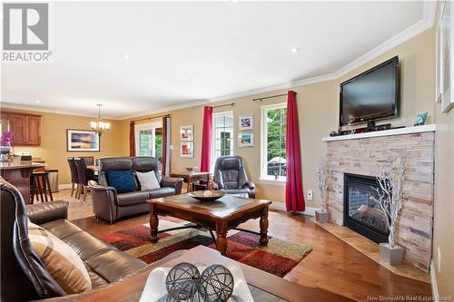 155 Richard Street, Dieppe, NB - Indoor Photo Showing Living Room With Fireplace