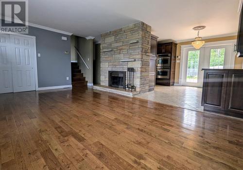 66 Rickenbacker Road, Gander, NL - Indoor Photo Showing Living Room With Fireplace