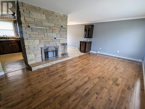 66 Rickenbacker Road, Gander, NL - Indoor Photo Showing Living Room With Fireplace