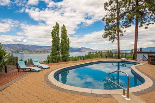 5050 Treadgold Court, Kelowna, BC - Outdoor With In Ground Pool With View