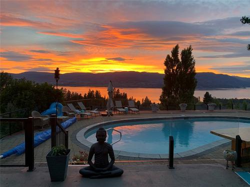 5050 Treadgold Court, Kelowna, BC - Outdoor With Body Of Water With In Ground Pool With View