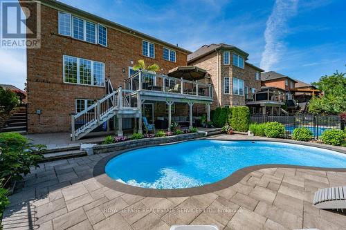 2455 Pebblestone Court, Oakville, ON - Outdoor With In Ground Pool With Deck Patio Veranda