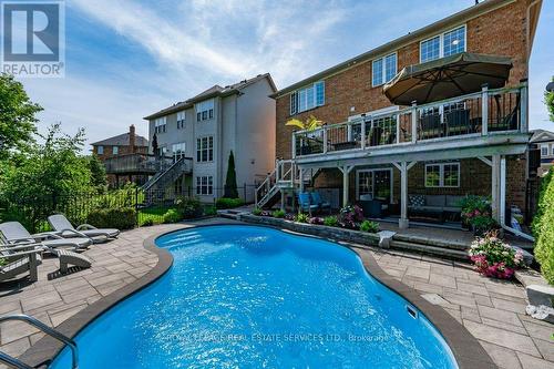 2455 Pebblestone Court, Oakville, ON - Outdoor With In Ground Pool With Deck Patio Veranda
