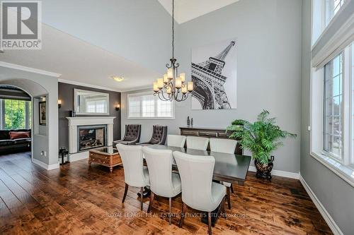 2455 Pebblestone Court, Oakville, ON - Indoor Photo Showing Dining Room With Fireplace
