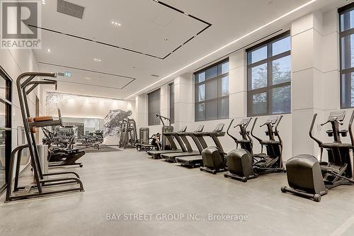 #320 - 50 George Butchart Drive, Toronto W05, ON - Indoor Photo Showing Gym Room
