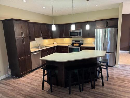 1 18 Outback Drive, Brandon, MB - Indoor Photo Showing Kitchen With Double Sink With Upgraded Kitchen