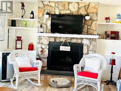 307 Bruce Road 13, Saugeen Indian Reserve 29, ON - Indoor Photo Showing Living Room With Fireplace