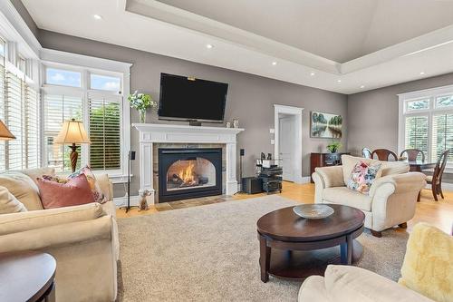 18 Stoney Brae Drive, Brant, ON - Indoor Photo Showing Living Room With Fireplace